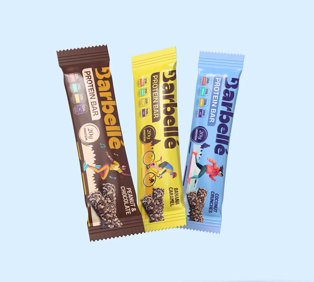 Cover image for Barbellé PROTEIN BAR | PACKAGING DESIGN