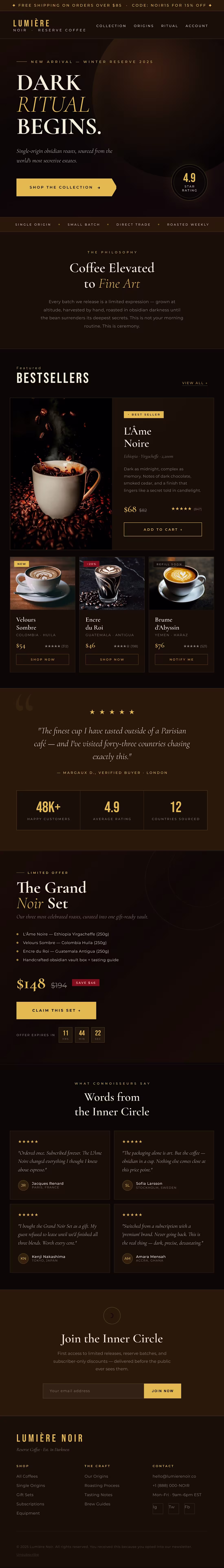 Cover image for Landing page for a Coffee