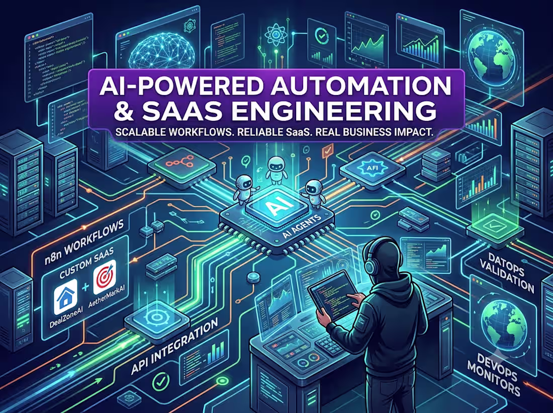 Cover image for AI-Powered Automation & SaaS Engineering