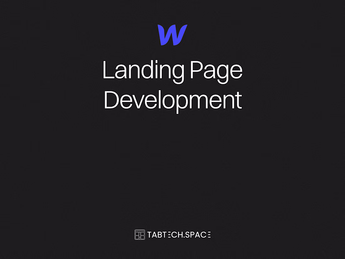 Cover image for Webflow landing page