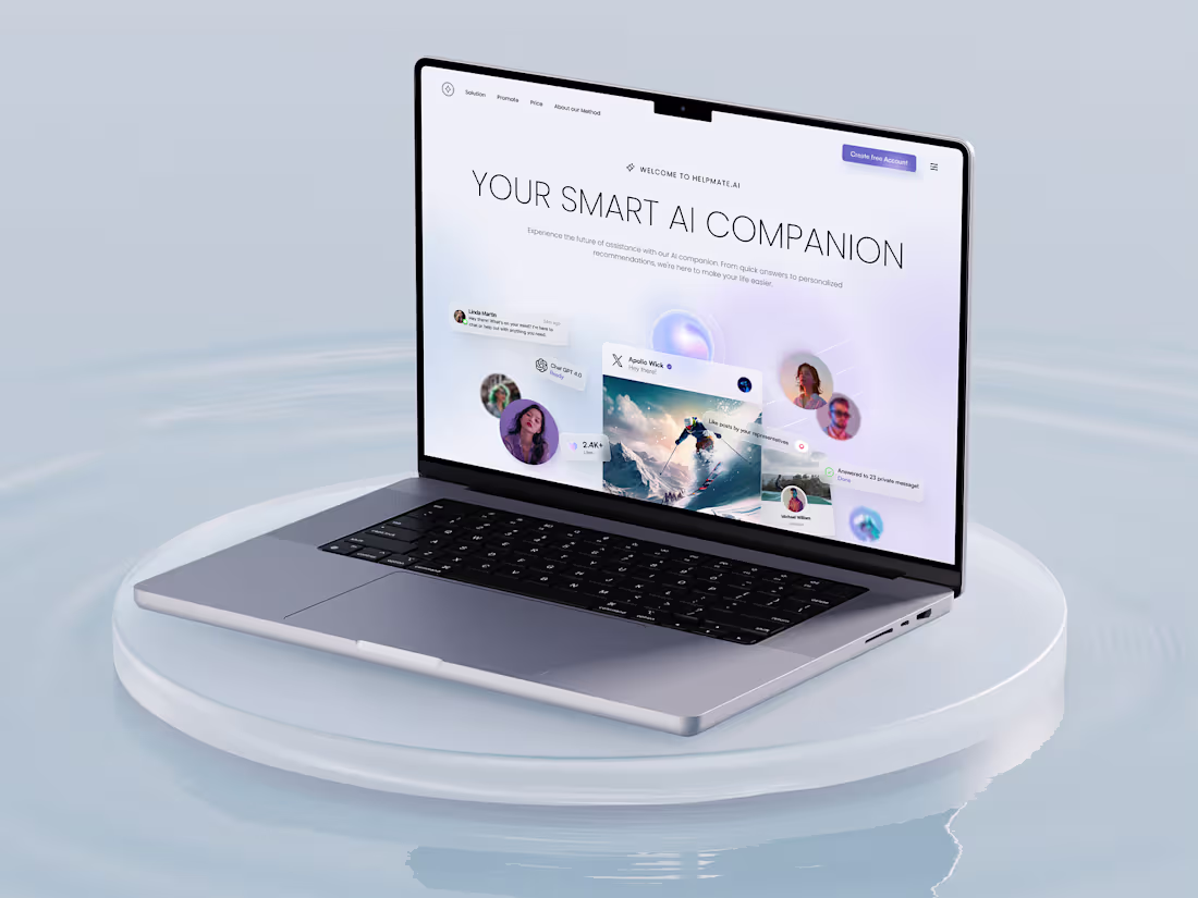 Cover image for AI Artificial Intelligence Chat - Hero Section