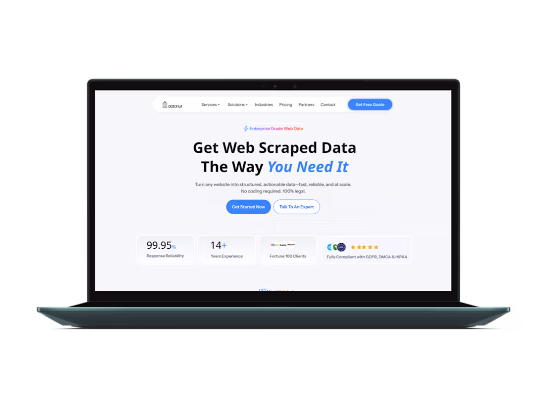Cover image for Datahut Website Redesign When I started working on the Datah...
