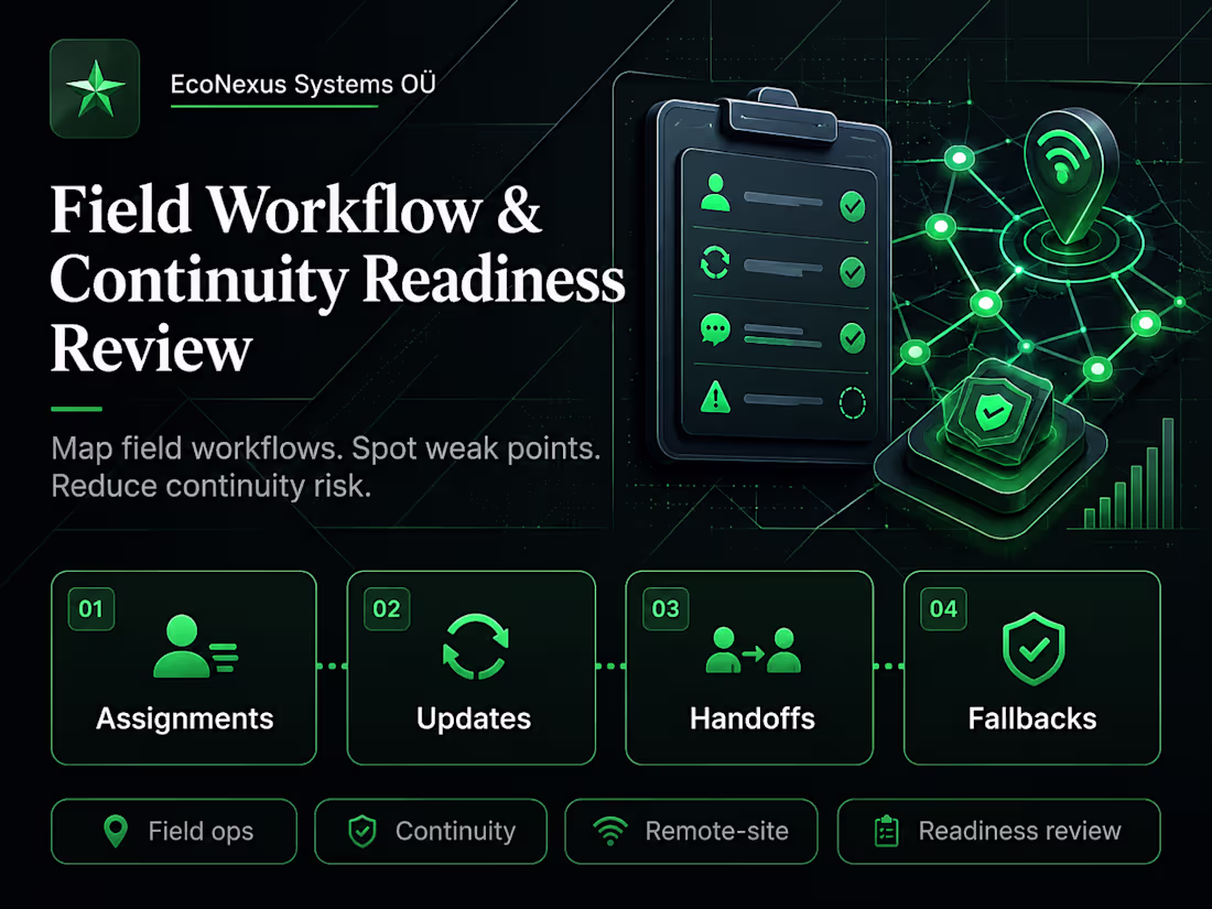 Cover image for Field Workflow & Continuity Readiness Review