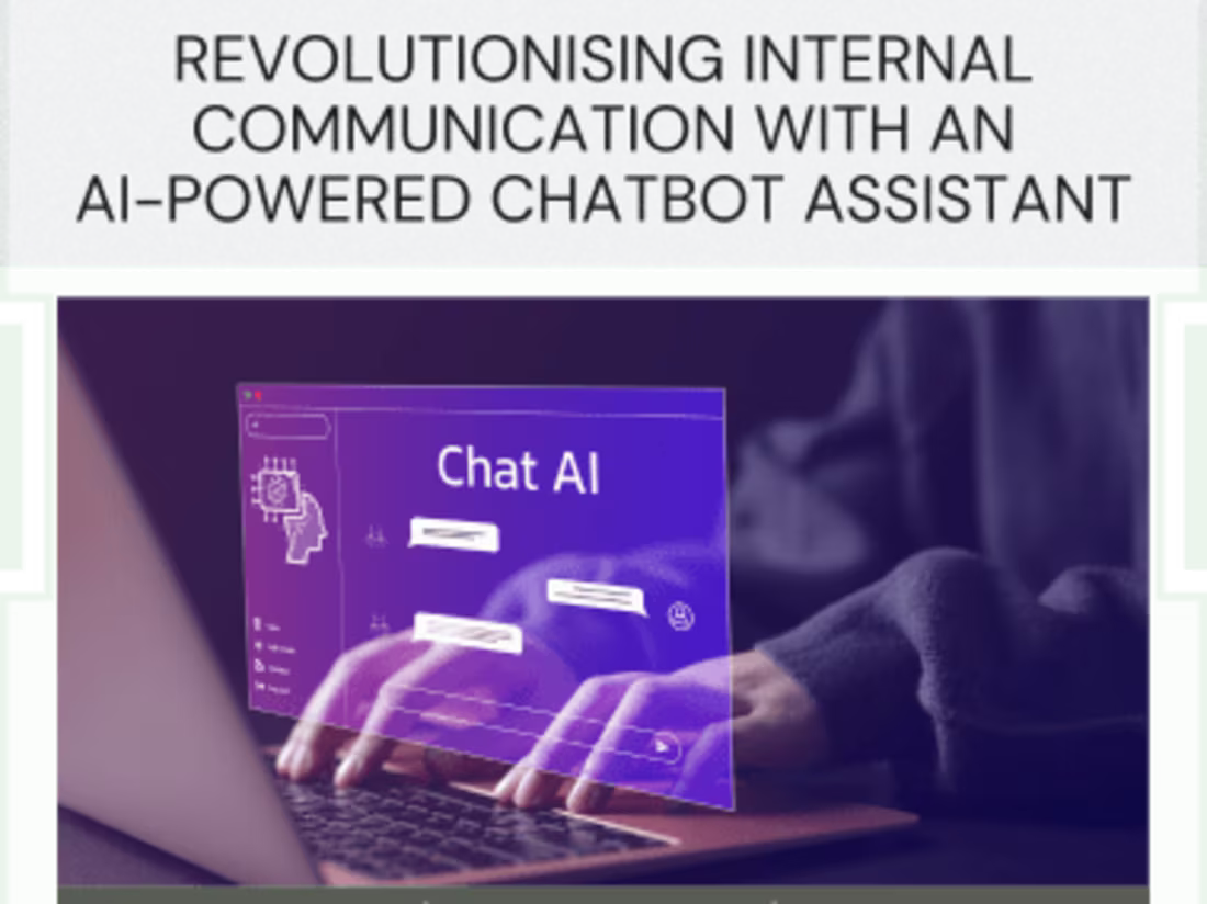 Cover image for Revolutionising Internal Communication with an AI-powered Chatbo