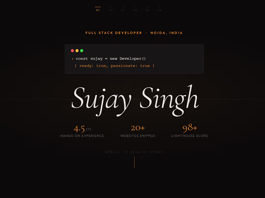 Cover image for Personal Portfolio — Full-Stack Engineer
A