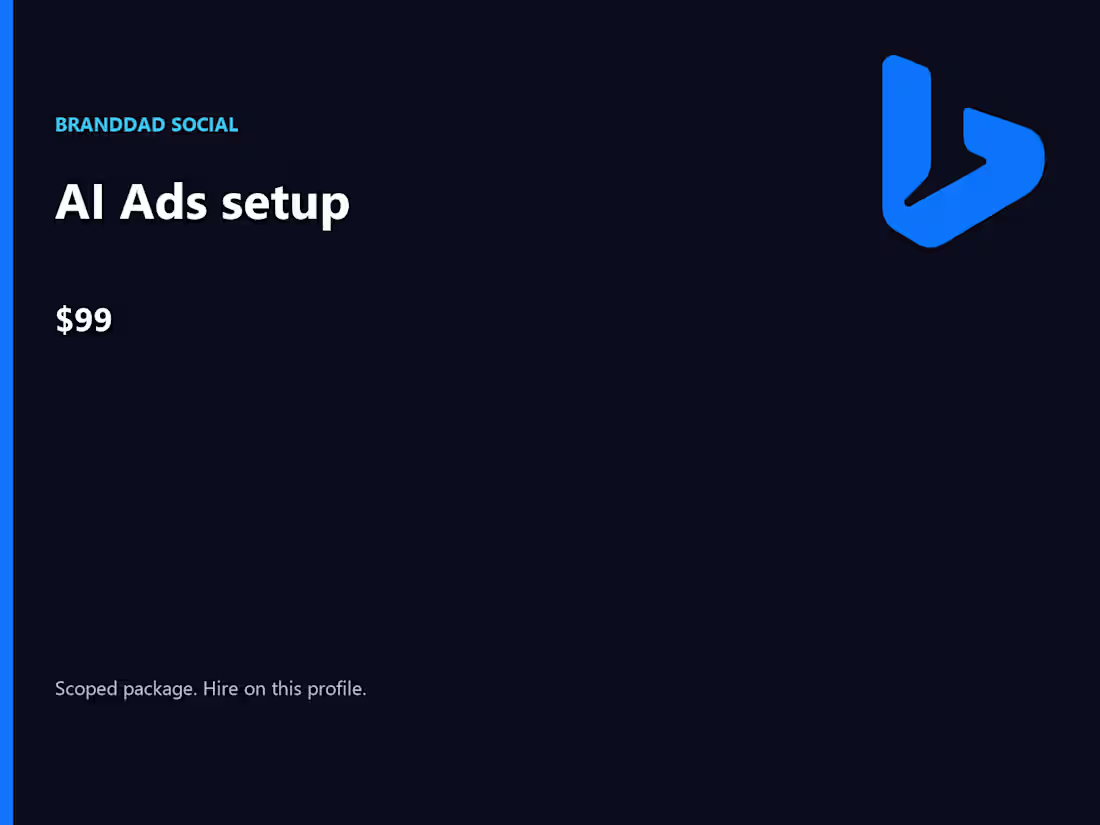 Cover image for AI Ads setup