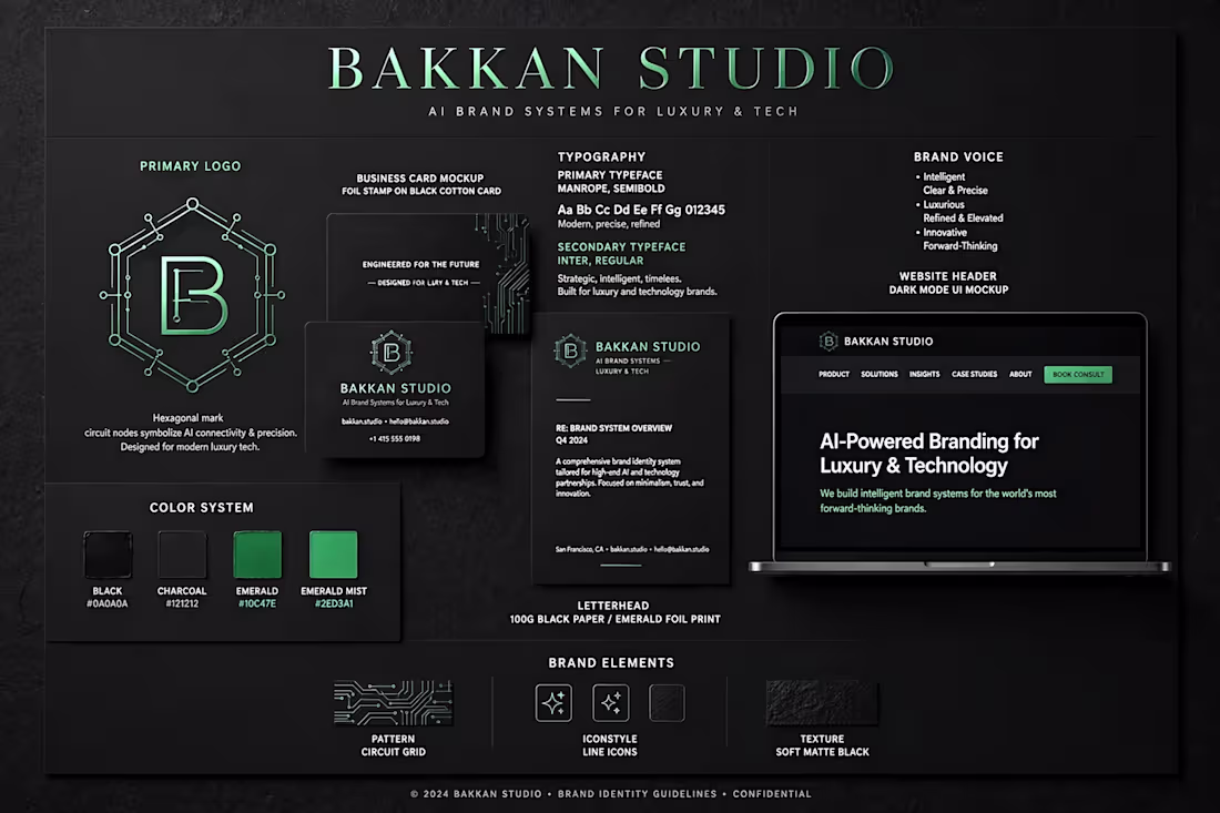Cover image for BAKKAN STUDIO — AI Brand