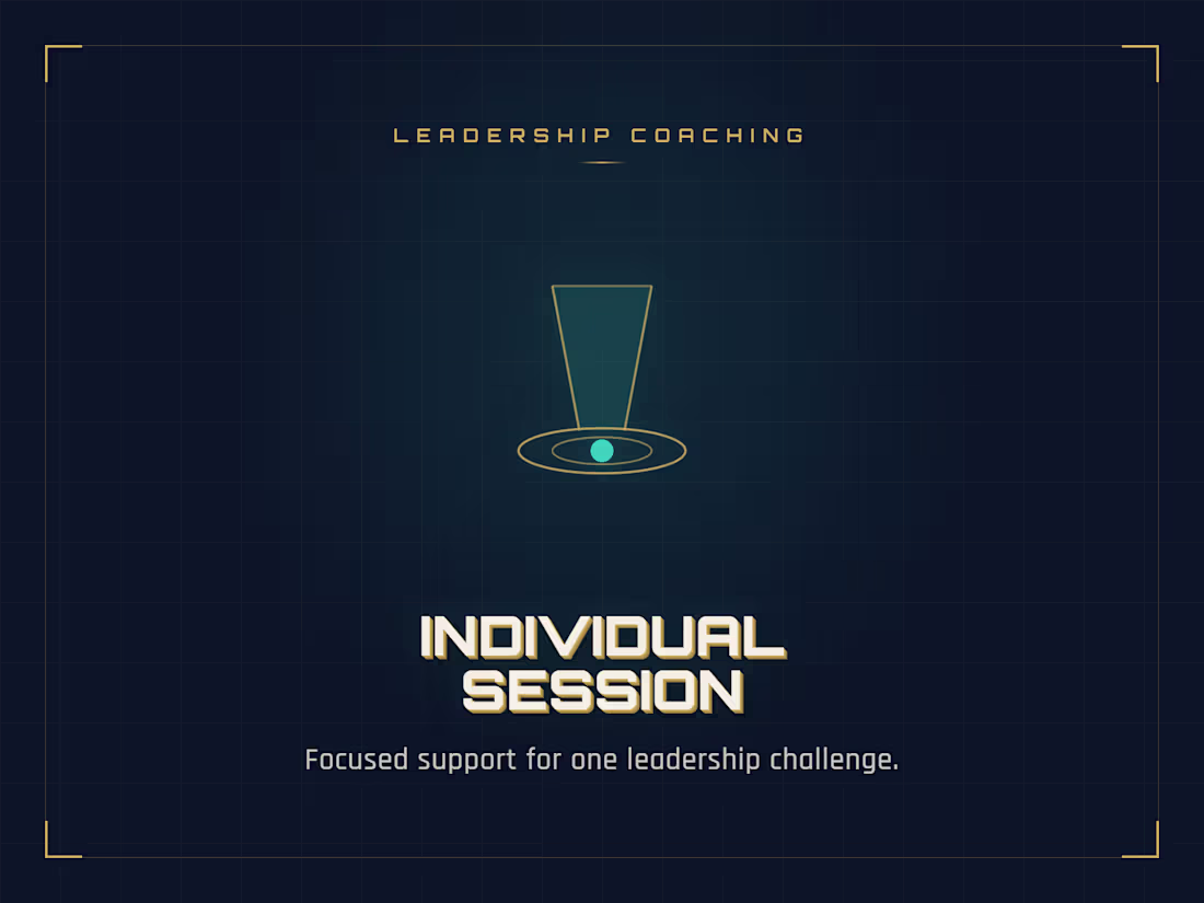 Cover image for Individual Leadership Coaching Session