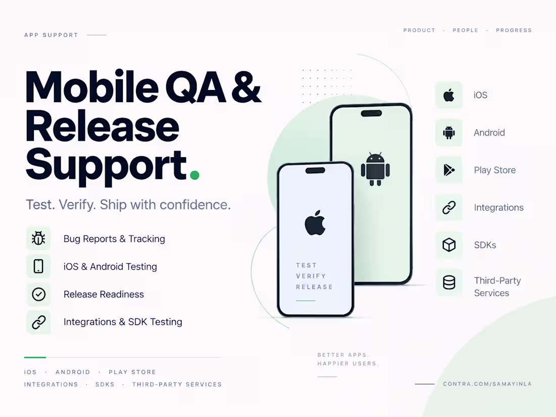 Cover image for Mobile QA and Release Support