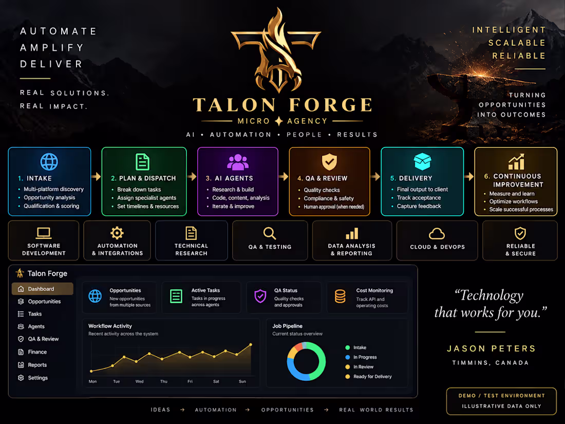 Cover image for Talon Forge — AI-Assisted Automation