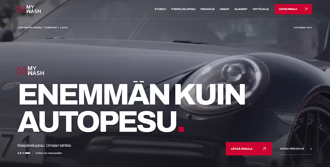 Cover image for MyWash — a modern responsive