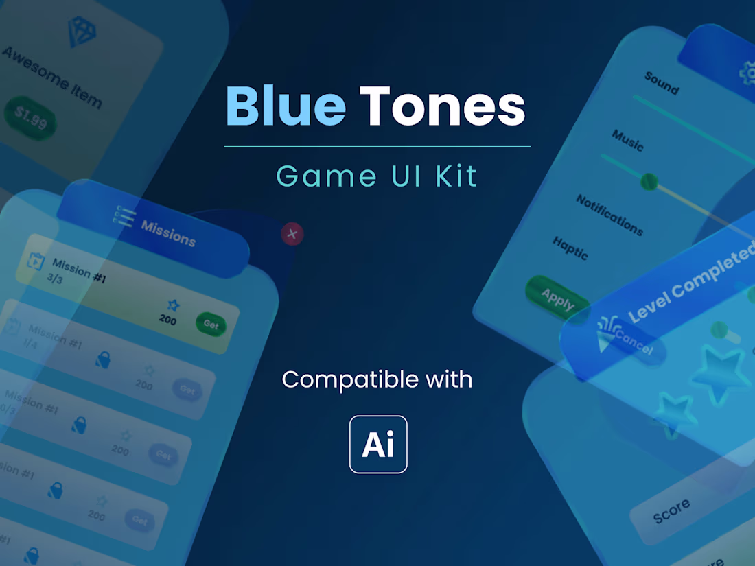 Cover image for Casual Game UI Design for Creative Market