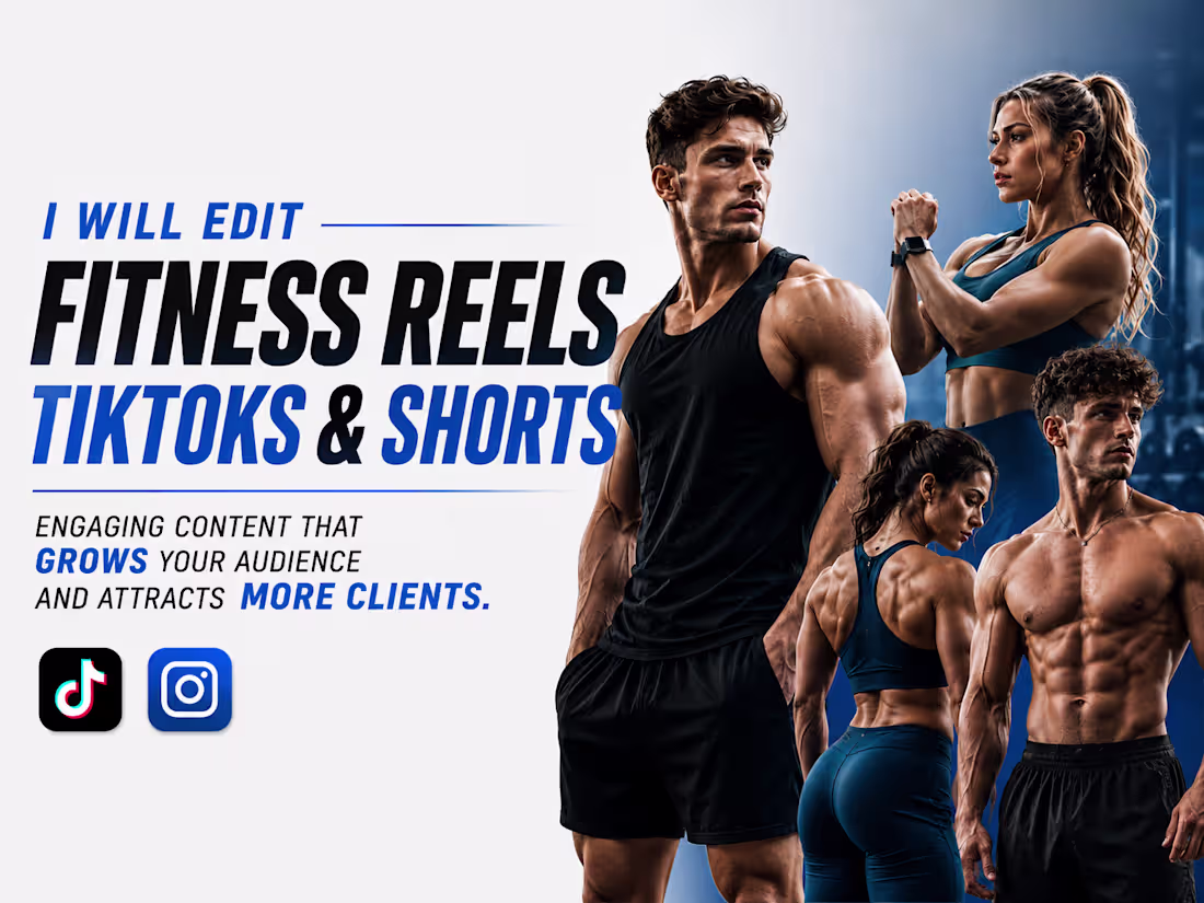 Cover image for I will edit premium short form content for fitness coaches