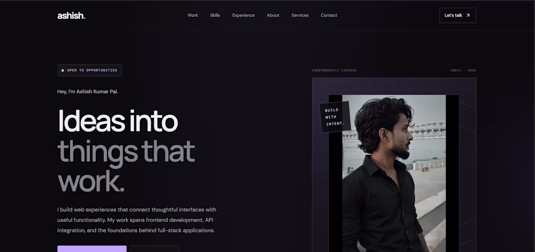 Cover image for I built a personal portfolio