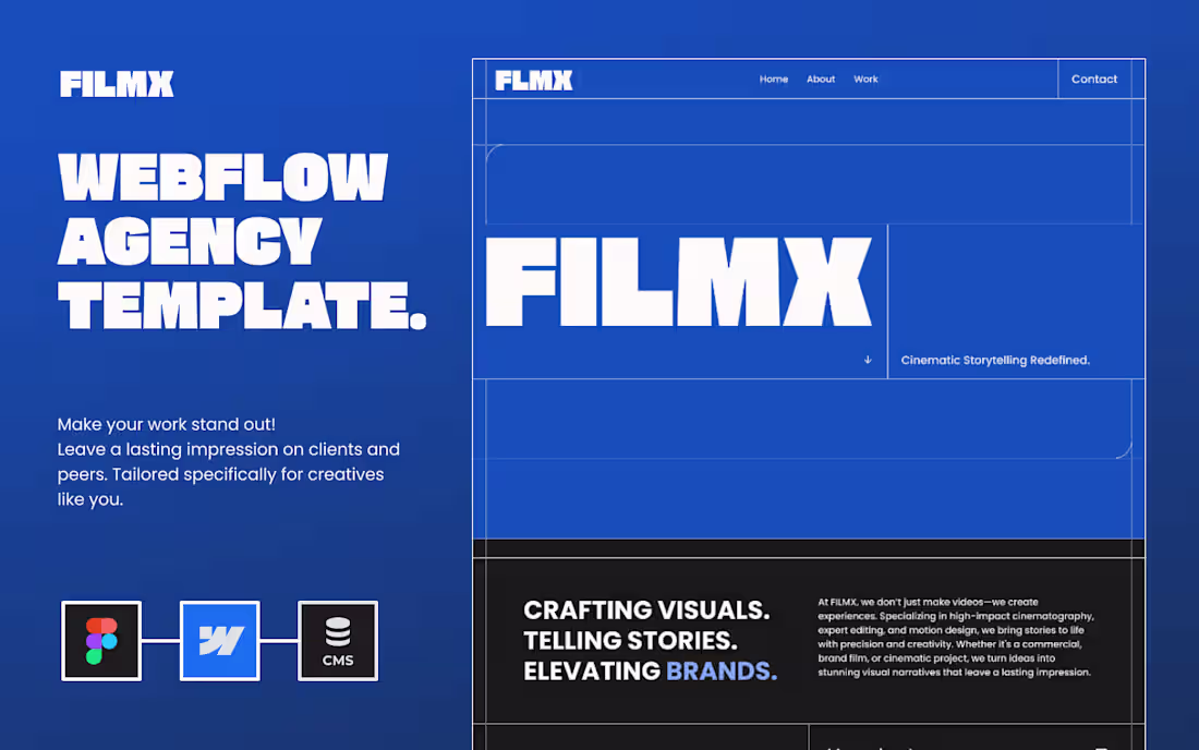 Cover image for FILMX Video Agency Template Design