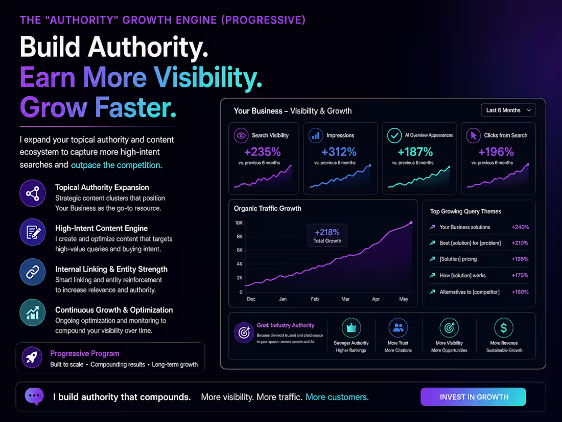 Cover image for The Authority Engine: Strategic SEO & Answer Engine Growth