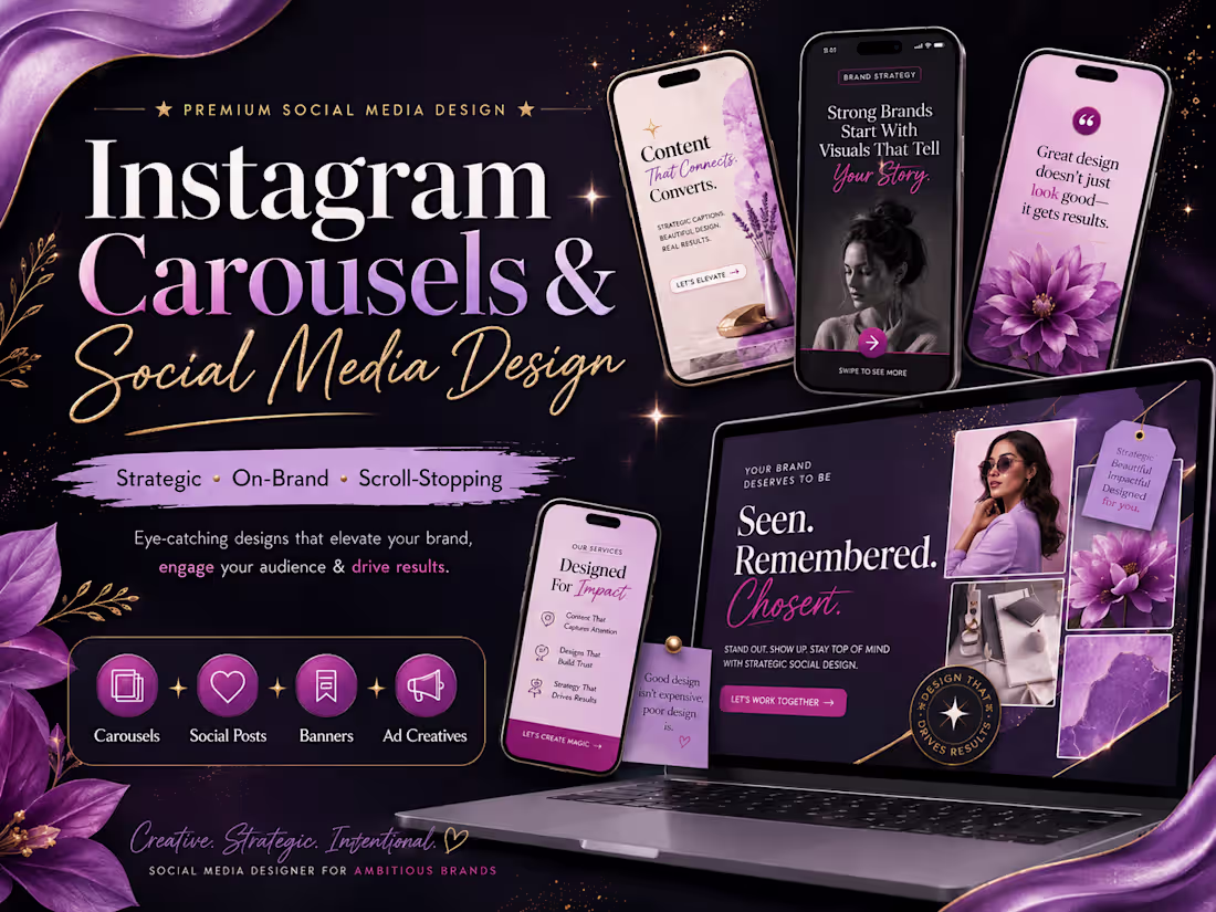 Cover image for Instagram Carousel & Social Media Design