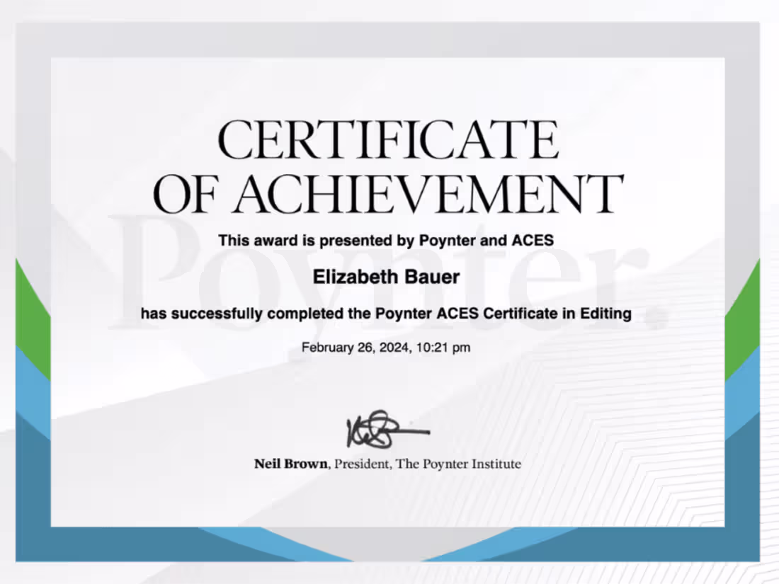Cover image for ACES Certificate in Editing
