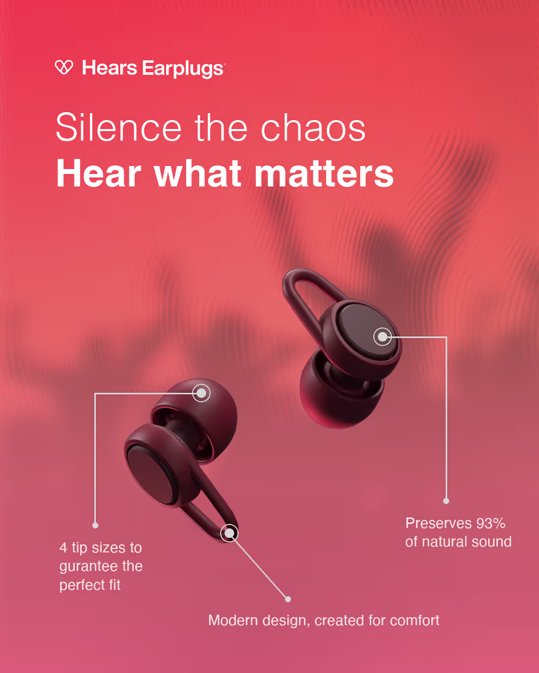 Cover image for Social Media Design for an earplug brand. To bring the conce...