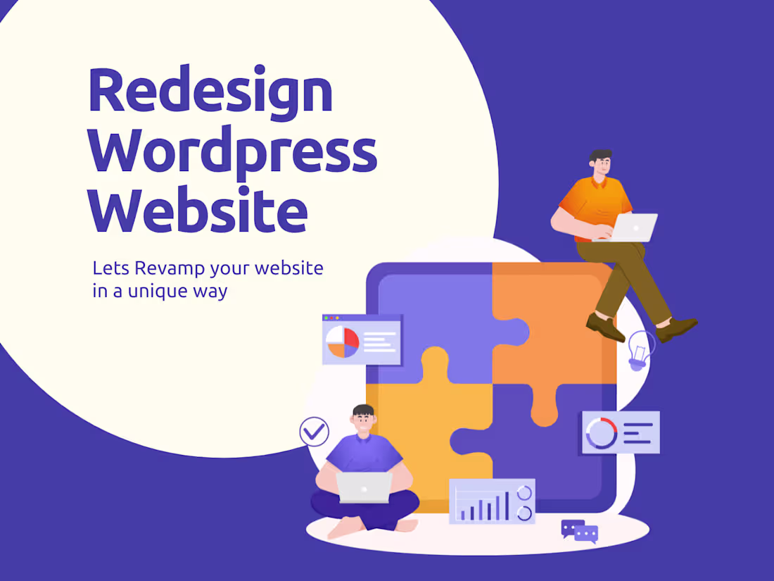 Cover image for I will design, redesign or revamp wordpress website