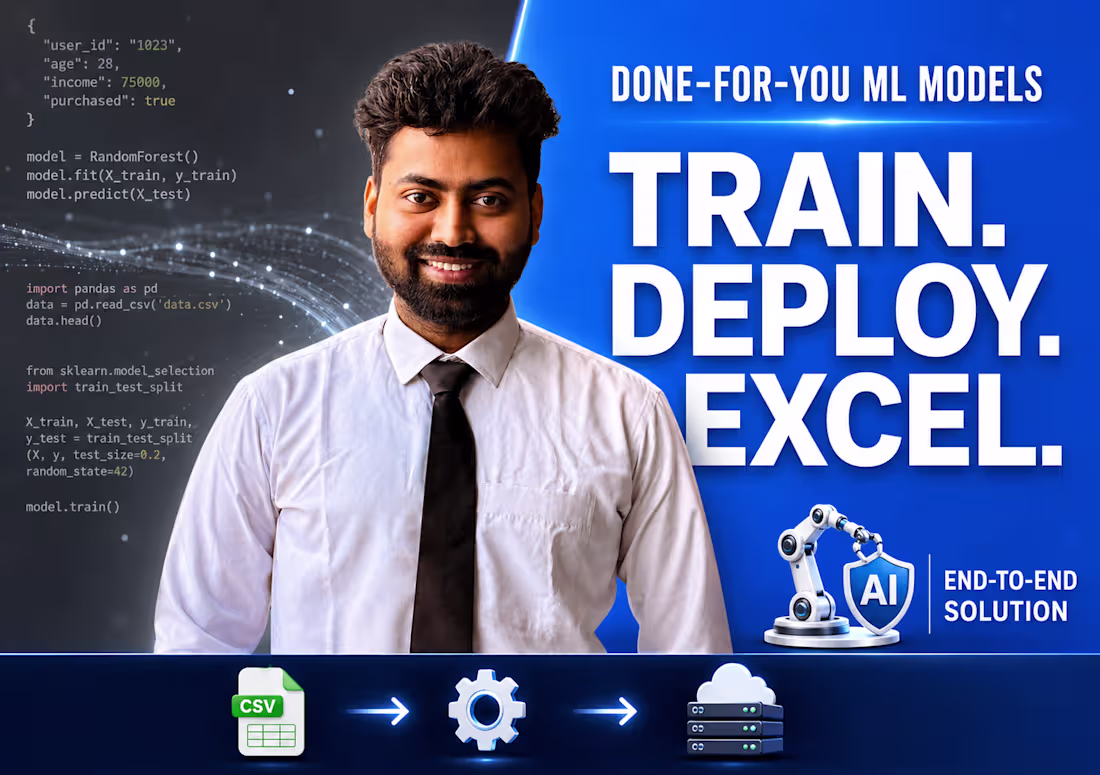 Cover image for Production-ready machine learning model and deployment