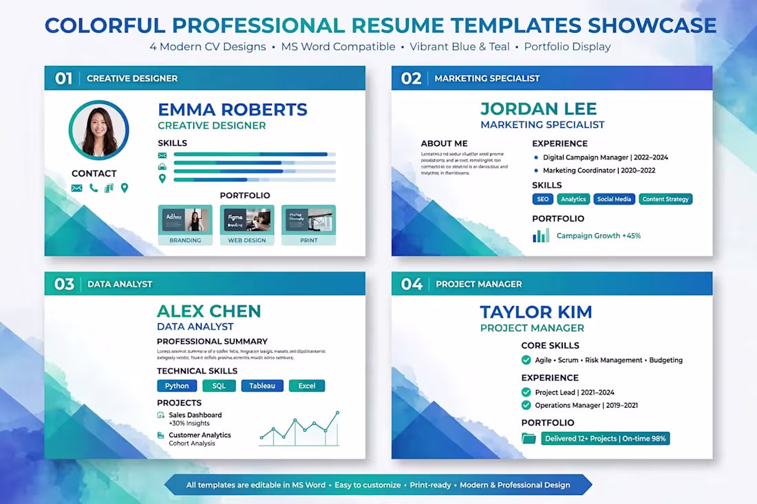 Cover image for Professional MS Word Document Formatting & Resume Design Service