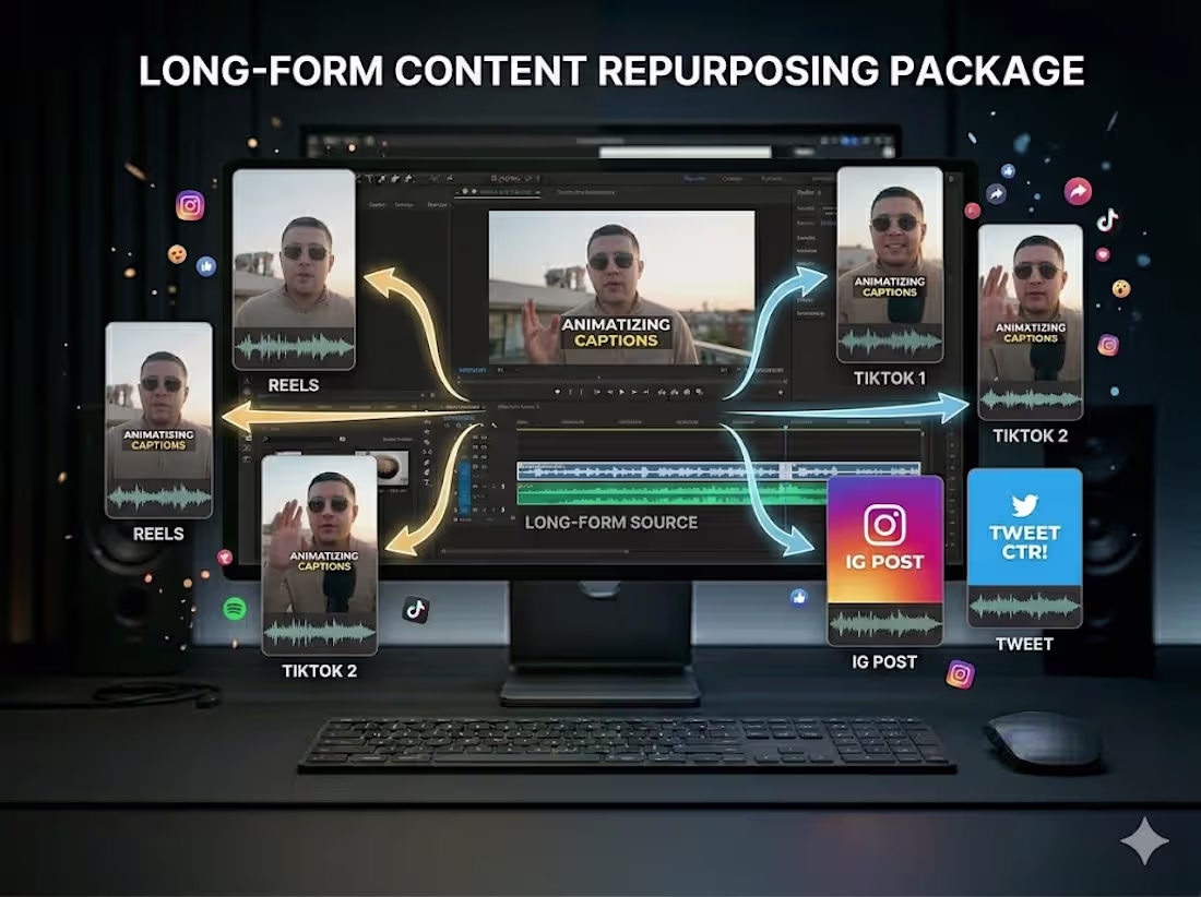Cover image for Long-Form Content Repurposing Package