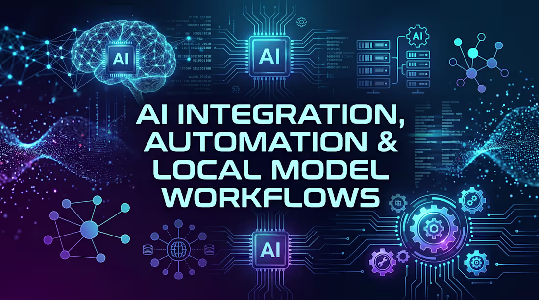 Cover image for AI Integration, Automation & Local Model Workflows