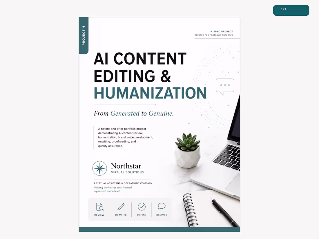 Cover image for AI Content Editing & Humanization