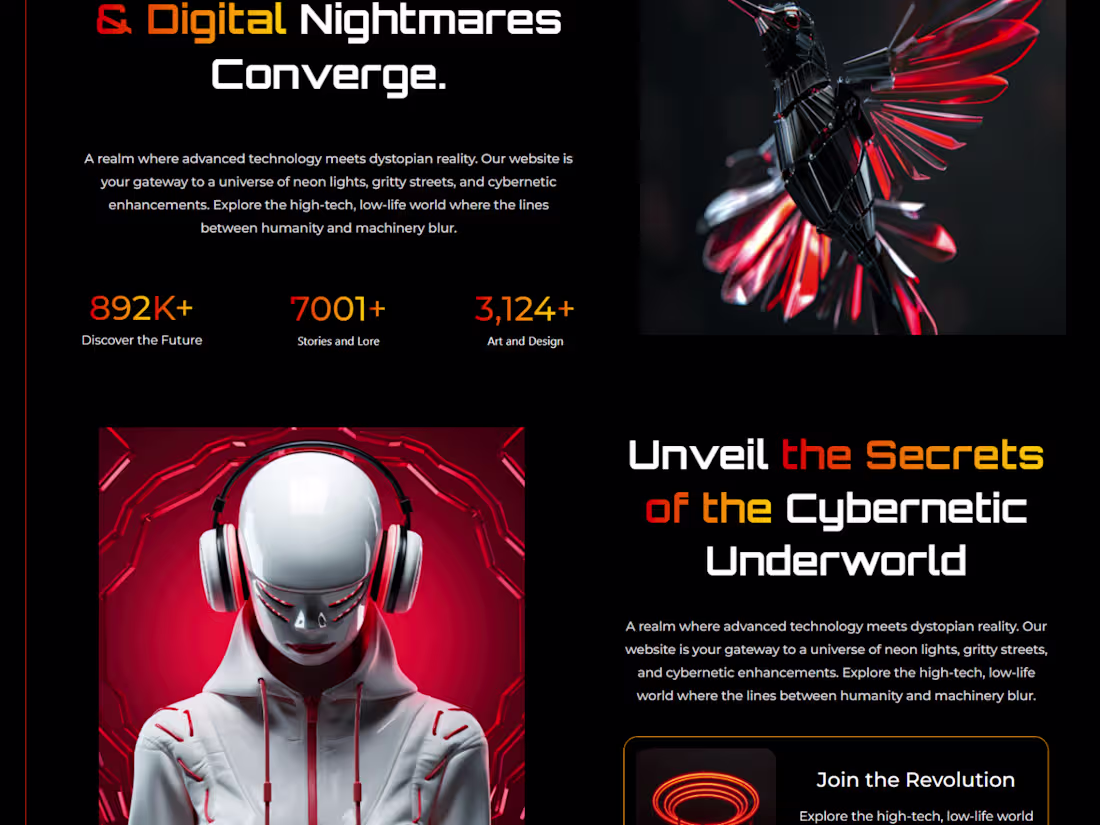 Cover image for Cyberpunk-Style Website Design