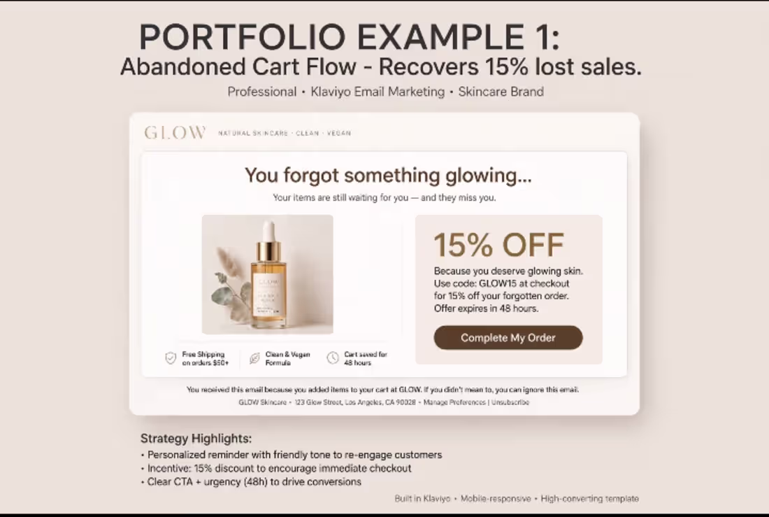 Cover image for Shopify Abandoned Cart Flow | Klaviyo