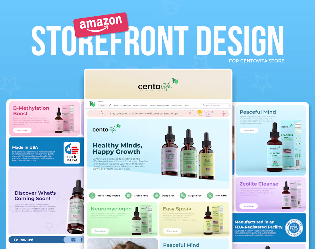 Cover image for Centovita | Amazon Storefront Design