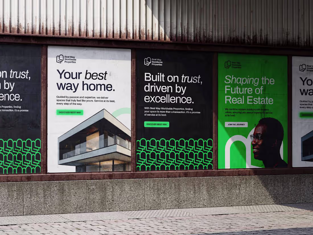 Cover image for Brand Identity Design For a Modern Real Estate Brand  
