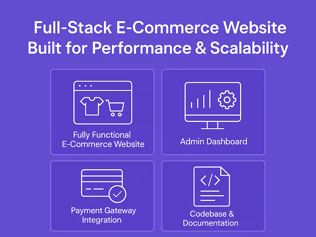 Cover image for Full-Stack E-Commerce Website Built for Performance, Scalability