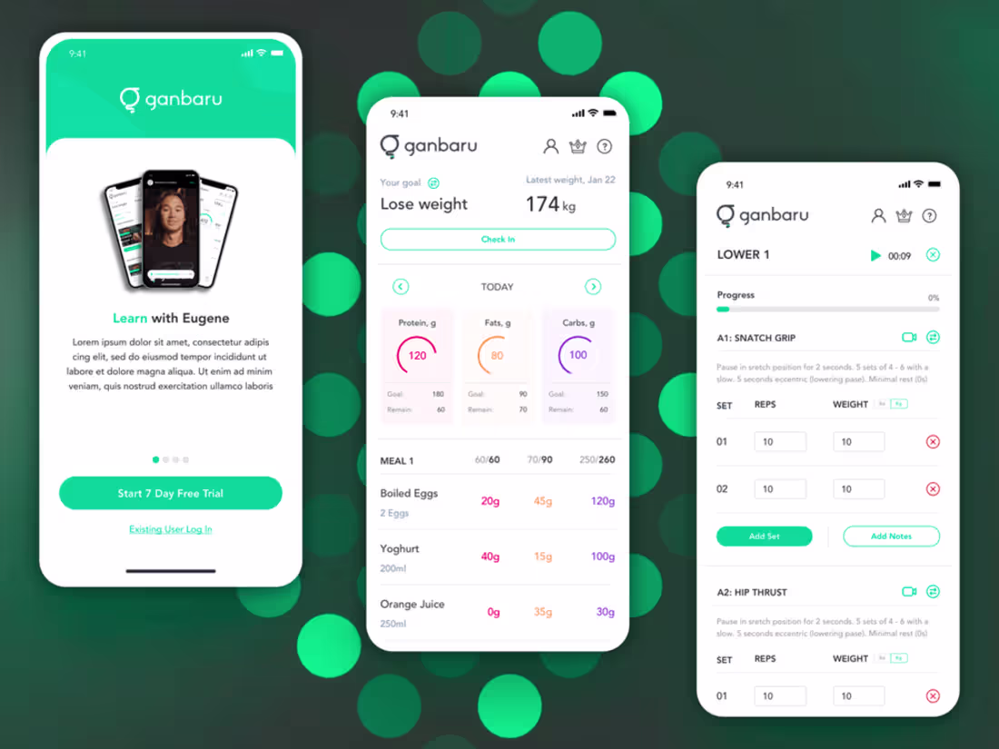 Cover image for Ganbaru UI/UX design