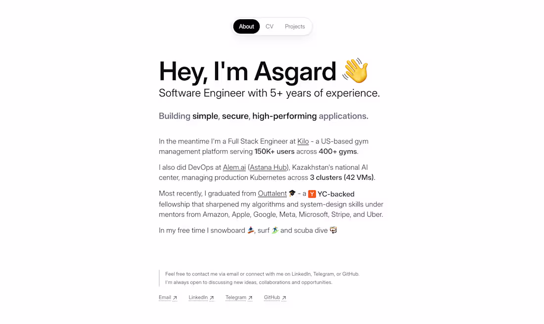 Cover image for Designed & developed my personal site - asgardpavlov.com (ht...