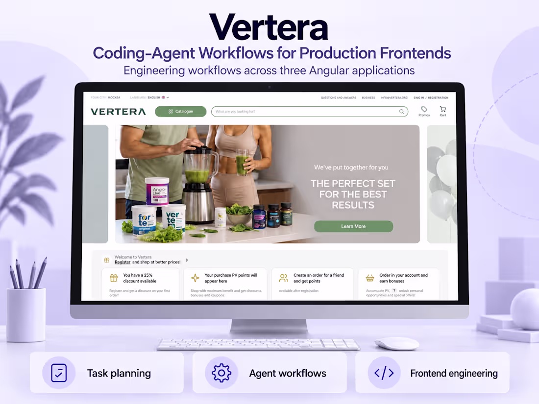 Cover image for Vertera - Coding-Agent Workflows for Production Frontends
