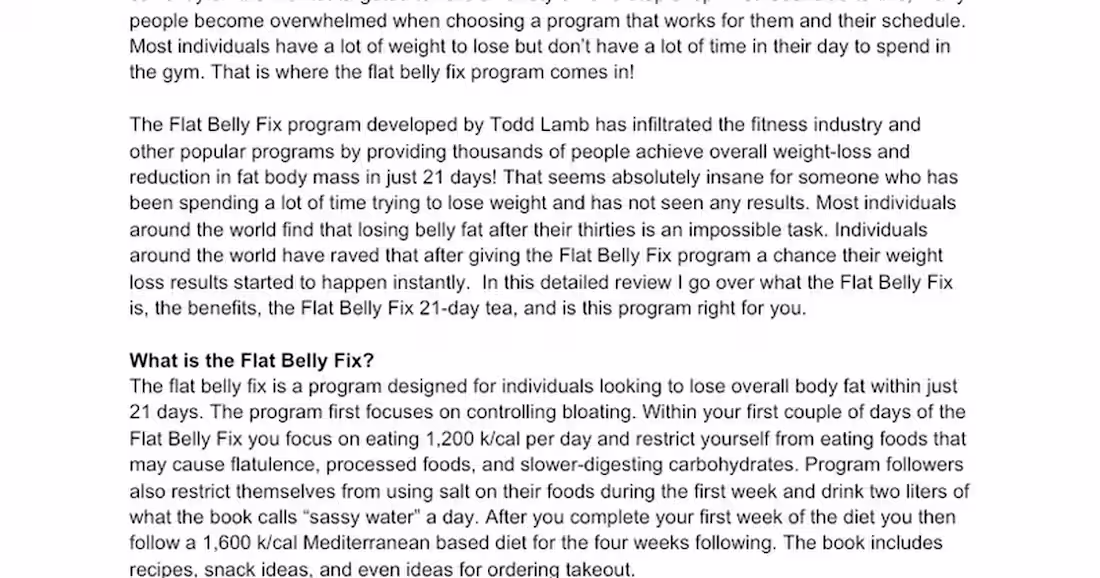 Cover image for Flat Belly Fix Tea Product Copywriting