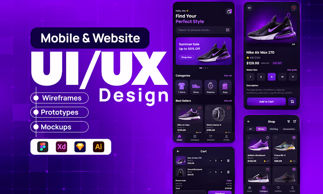 Cover image for Ecommerce app design
