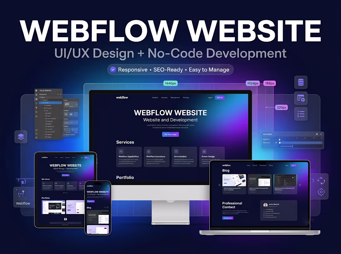Cover image for Webflow Website Design & Development for Modern Businesses