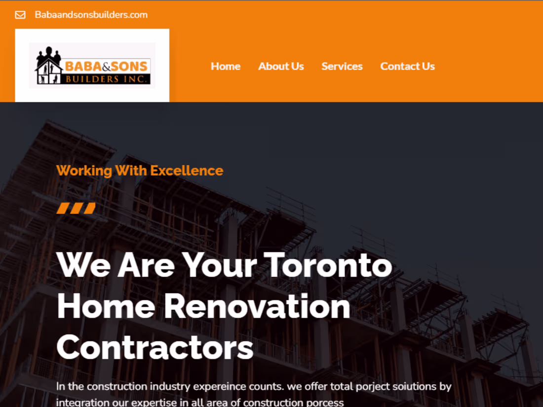 Cover image for BabaandSons Builders Inc.