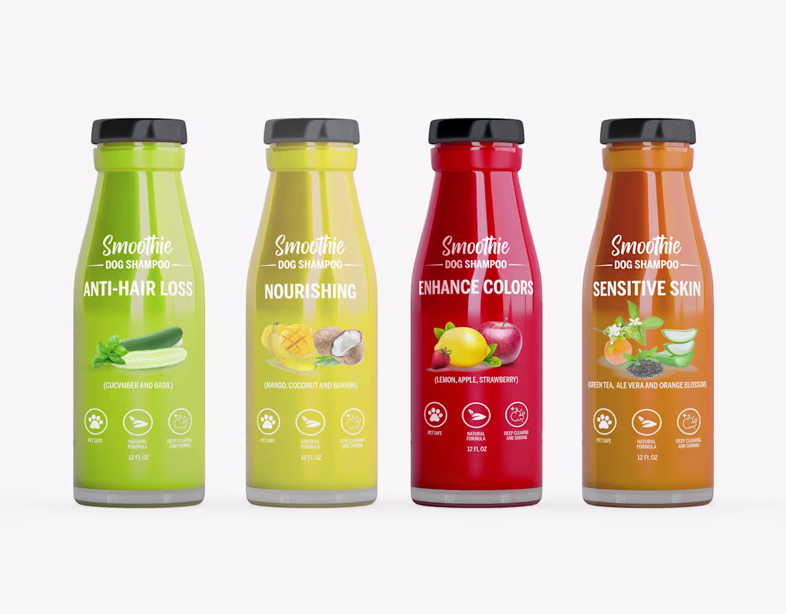 Cover image for Smoothie dog shampoo