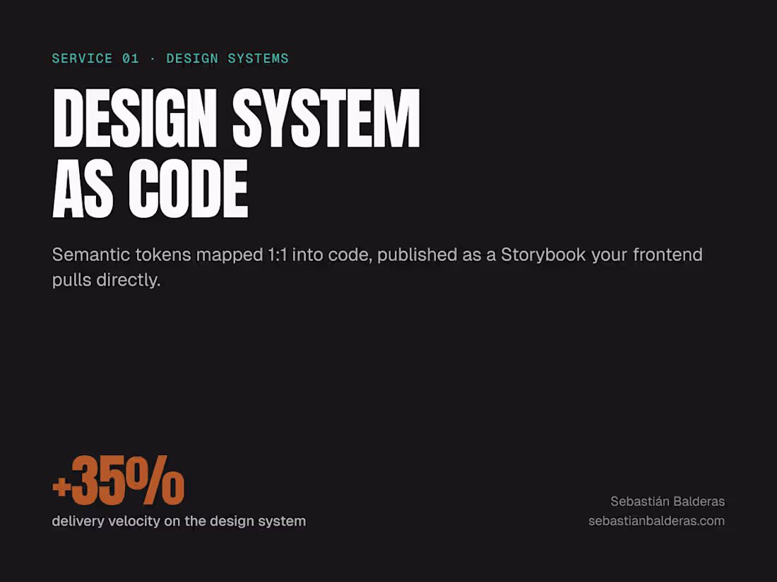 Cover image for Design system as code — tokens, Storybook, engineering handoff