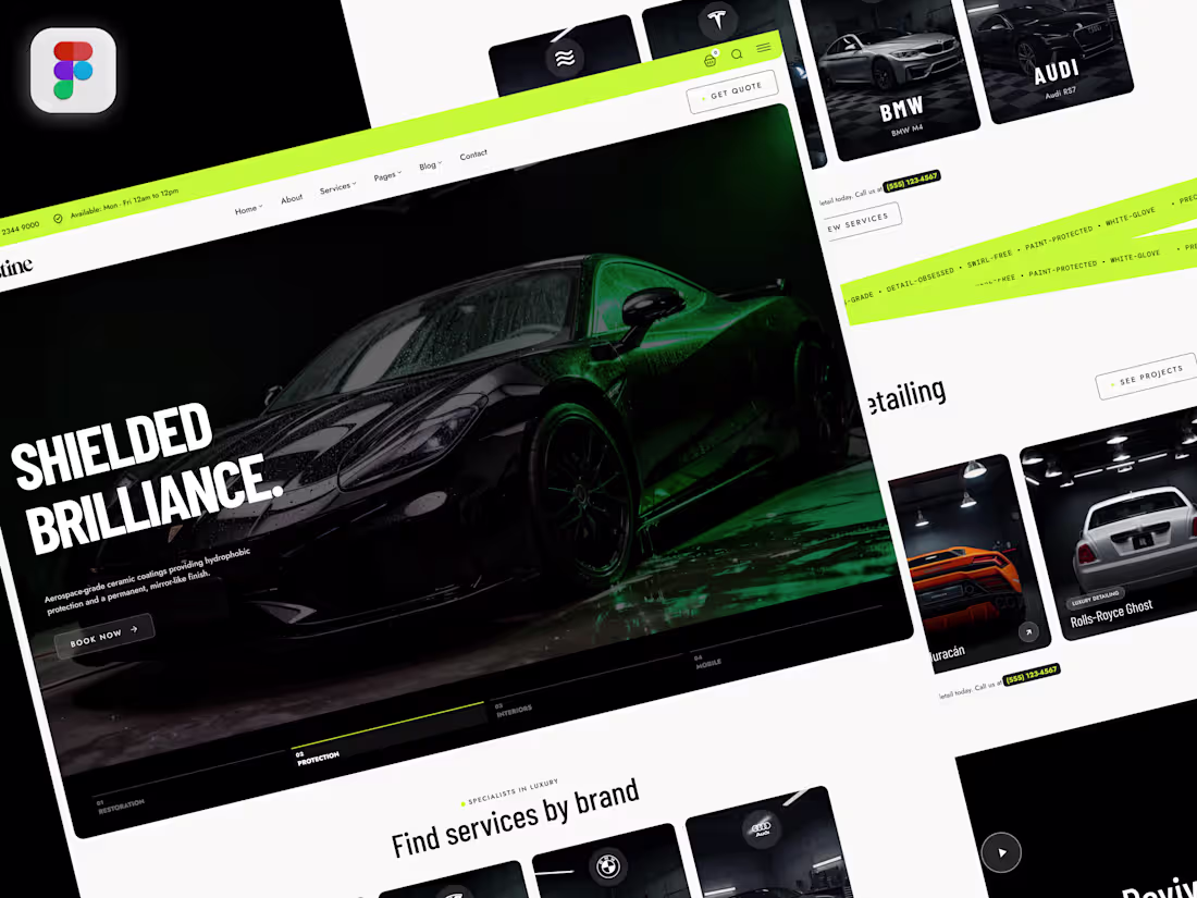Cover image for Premium Car Detailing Web Experience