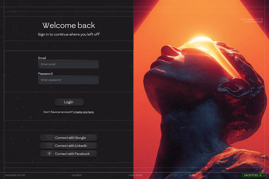 Cover image for Clean & simple login screen