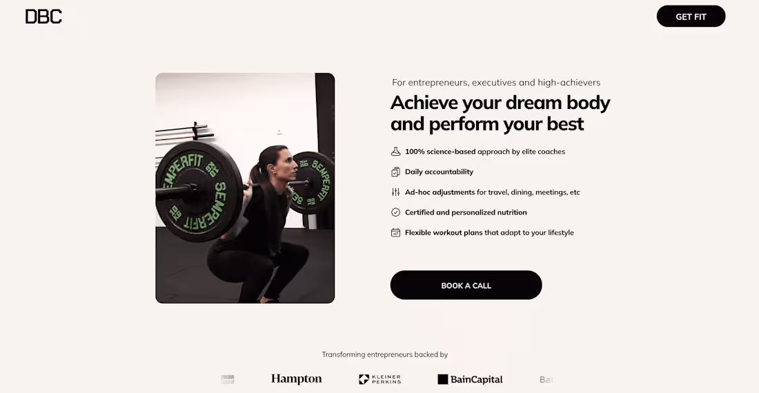 Cover image for Daily Body Coach: Premium Framer Site in 1 Month