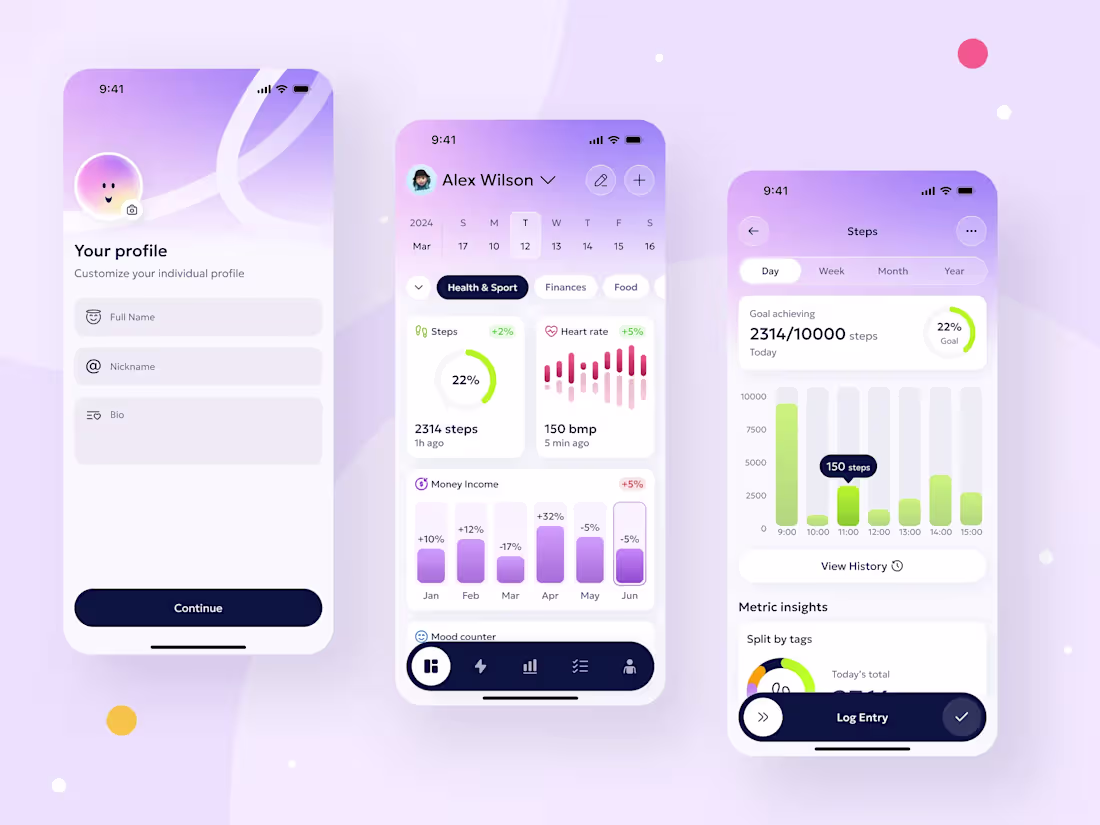Cover image for I designed the UX and interface for Simplex, a lifestyle tra...
