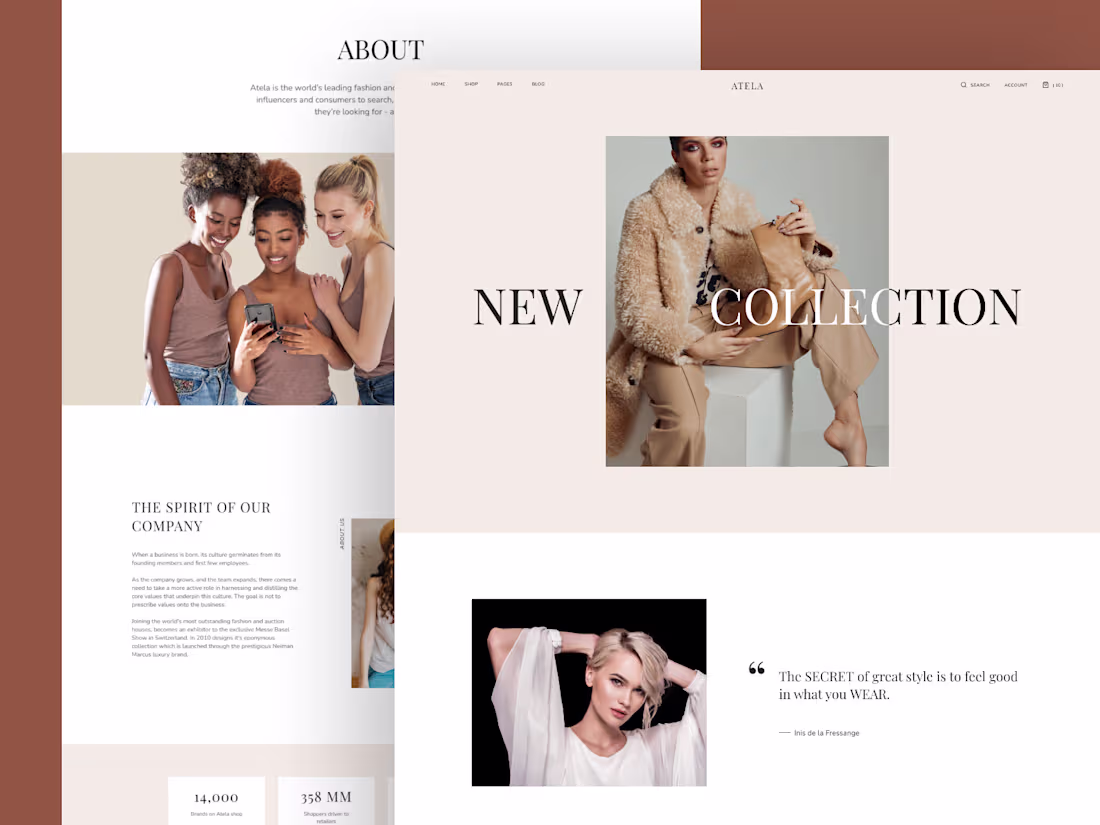Cover image for Atela - eCommerce Apparel Store
