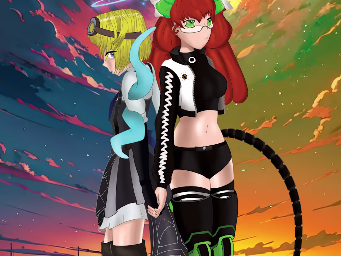 Cover image for 2d character design and illustration