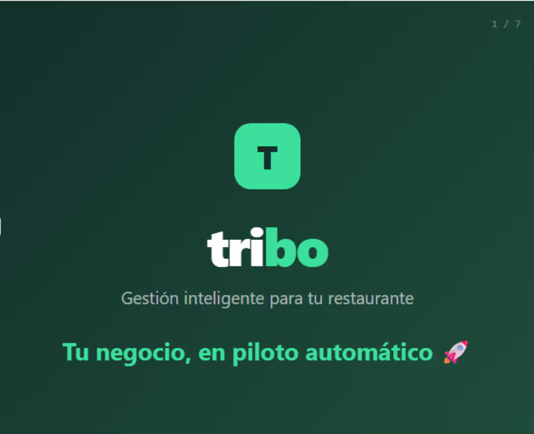 Cover image for Tribo — Smart Restaurant Management System